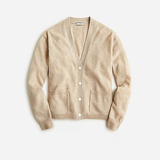 Cashmere patch-pocket cardigan sweater | J. Crew US