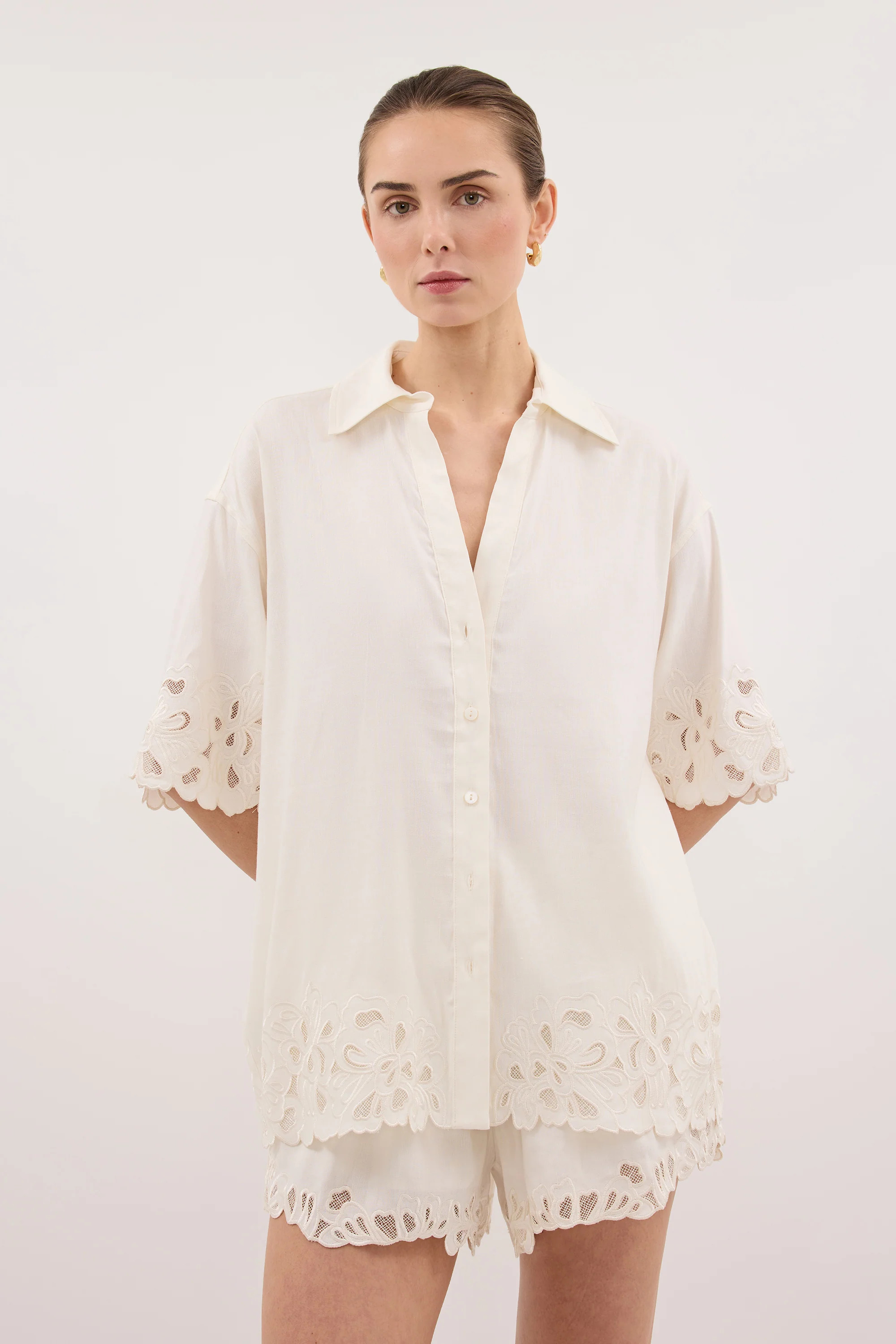 ZARIA OFF WHITE SHIRT | DISSH