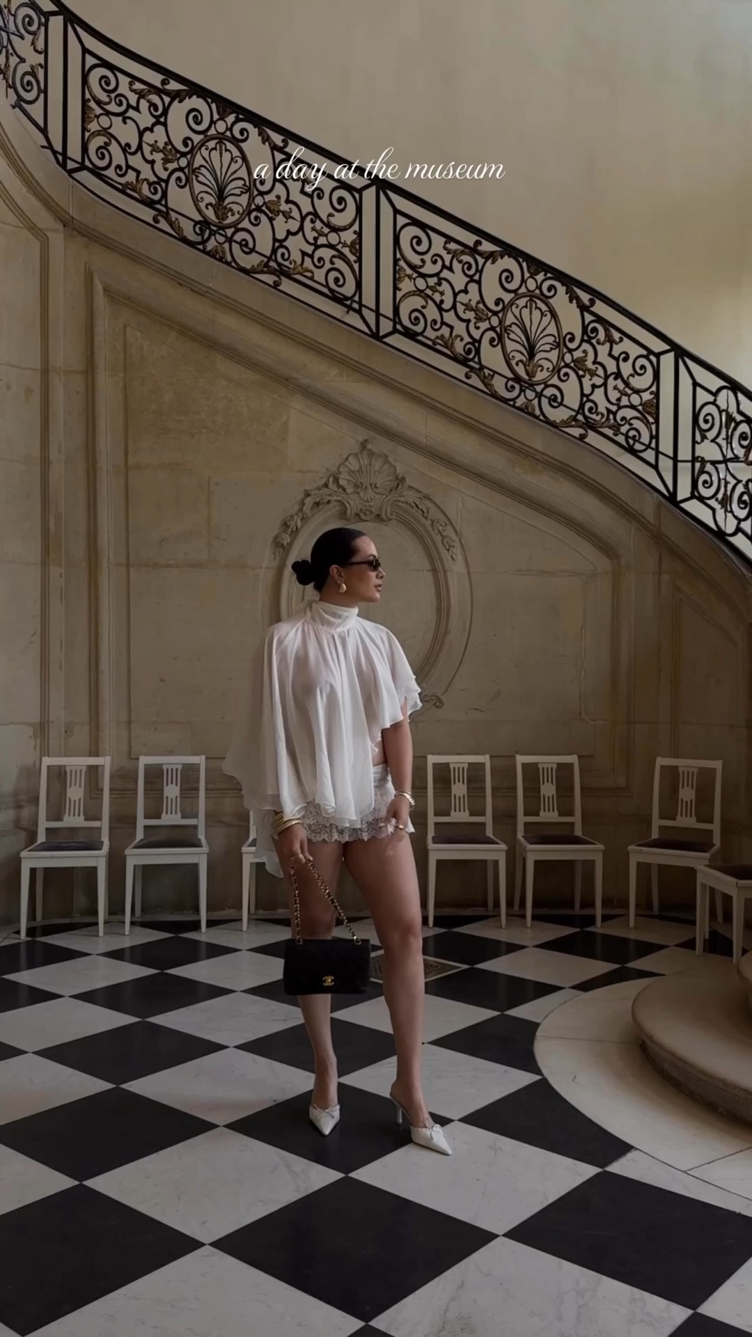 Chic cape top and lace mini skirt outfit for Paris styled with my go-to kitten heels 

#LTKootd #LTKSeasonal