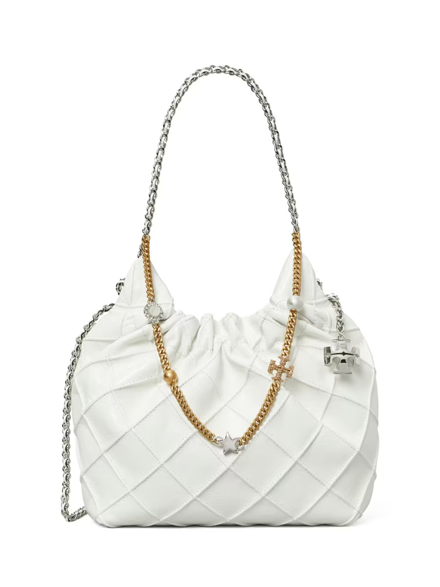 Mini Fleming Distressed Leather Hobo Bag | Saks Fifth Avenue