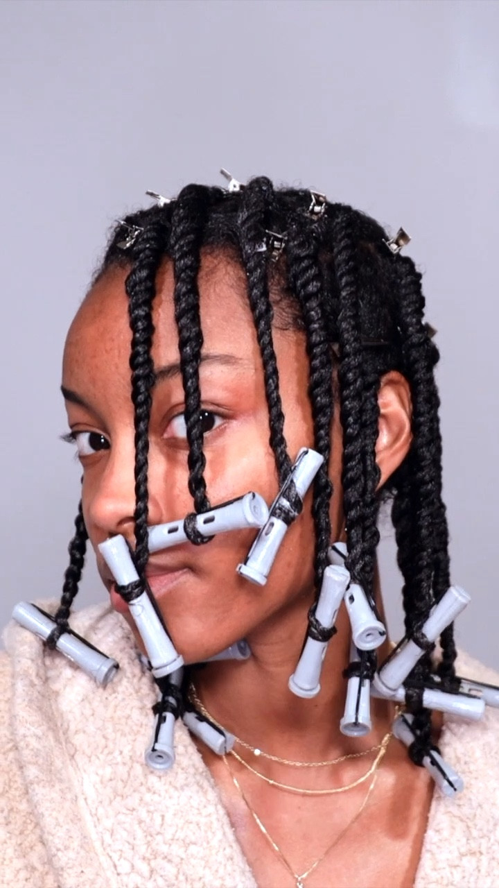 three strand twist out 🖤