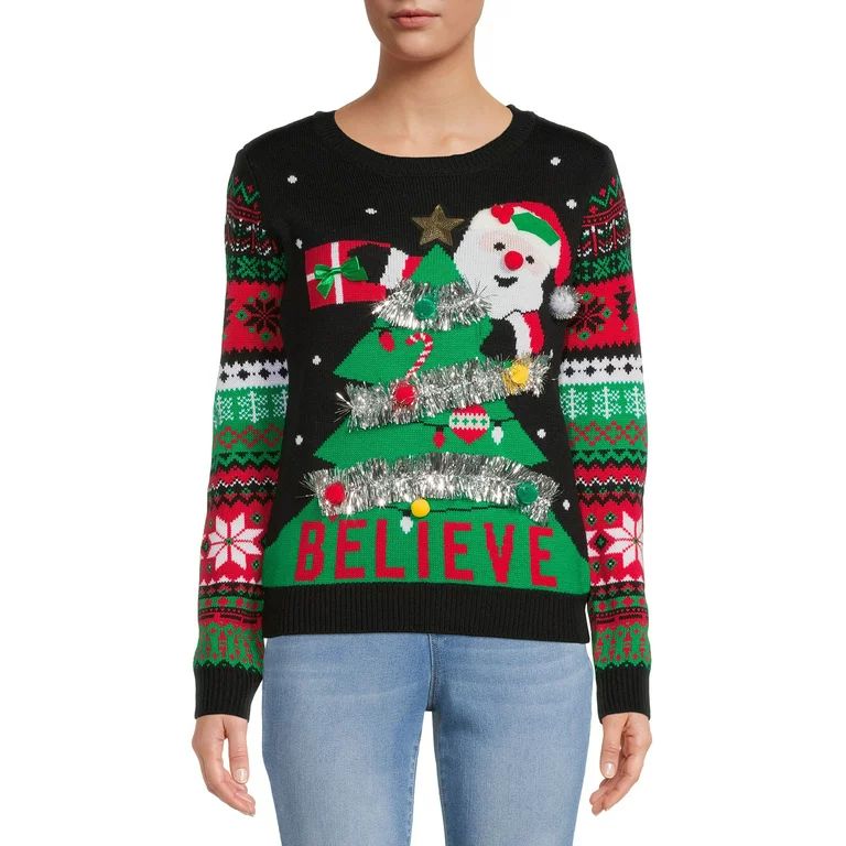 No Boundaries Juniors’ Christmas Sweater | Walmart (US)