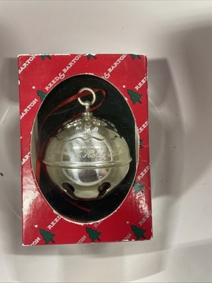 1996 Reed and Barton Holly Bell Christmas Ornament with Original Box | eBay US