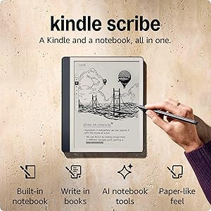 Amazon Kindle Scribe (16GB) - Redesigned display with uniform borders. Now write directly on book... | Amazon (US)