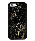 Black and Gold Marble Apple iPhone Black Rubber Phone Case Compatible With iPhone 12 12 Pro 12 Pro M | Amazon (US)