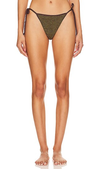 Anisha Brief in Cocoa Lurex | Revolve Clothing (Global)