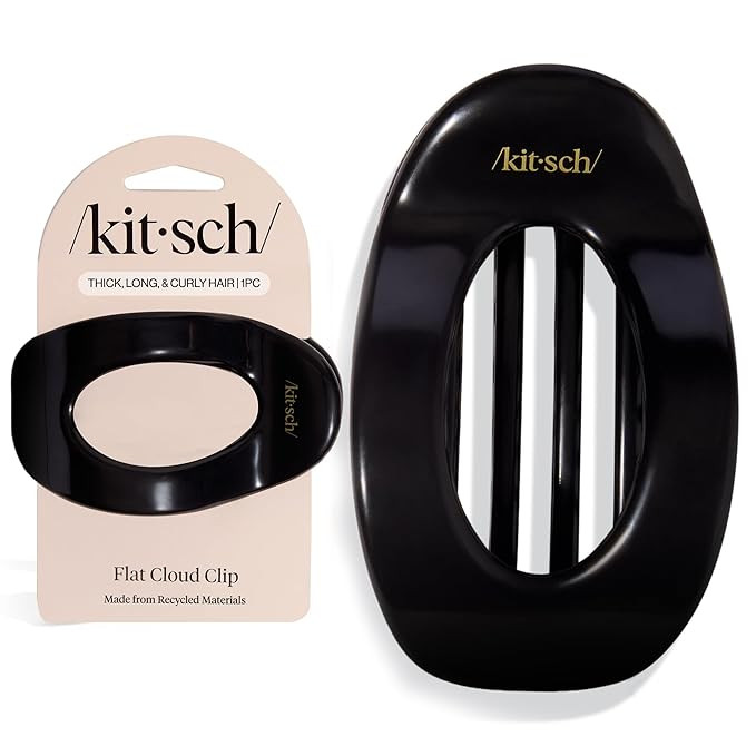Kitsch Large Flat Claw Clips for Women - Stylish Flat Hair Clips, Strong Hold for Thick & Fine Ha... | Amazon (US)
