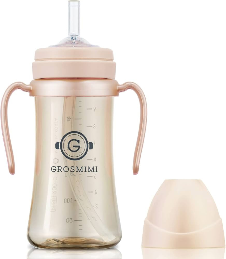 GROSMIMI Spill Proof no Spill Magic Sippy Cup with Straw with Handle for Baby and Toddlers, Custo... | Amazon (US)