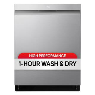 LG 24 in. Top Control Smart Wi-Fi Enabled 46 dBA Dishwasher, QuadWash Pro, 3rd Rack, PrintProof S... | The Home Depot