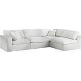 Meridian Furniture Serene Collection Modern | Contemporary Deluxe Comfort Modular Sectional, Soft... | Amazon (US)