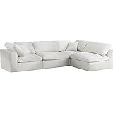 Meridian Furniture Serene Collection Modern | Contemporary Deluxe Comfort Modular Sectional, Soft... | Amazon (US)