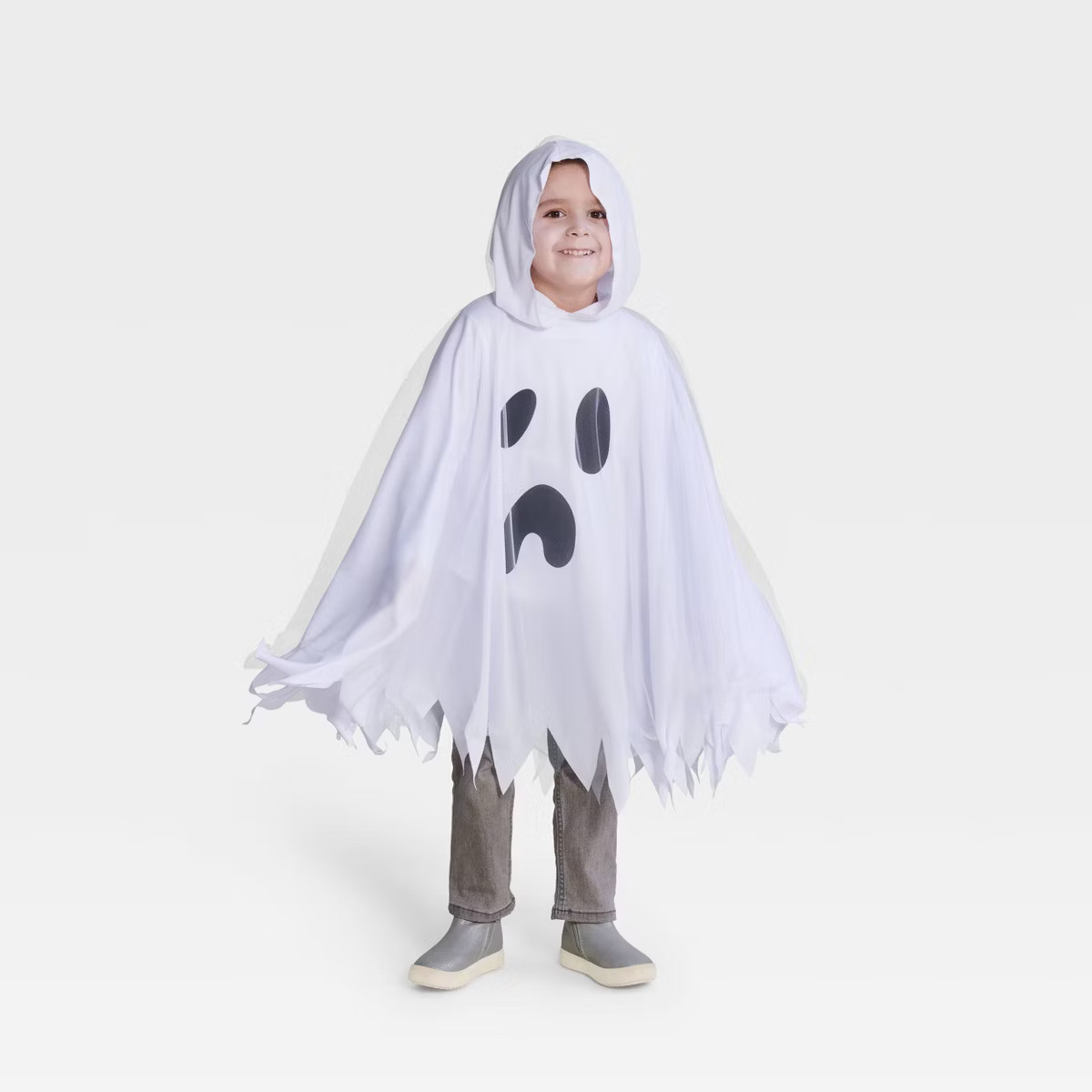 Kids' Ghost Cape Halloween Costume - Hyde and EEK! Boutique™: White Polyester, Ages 3+ | Target