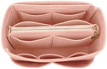 LEXSION Felt Purse Bag Organizer Insert with zipper Bag Tote Shaper Fit Speedy Neverful PM MM | Amazon (US)