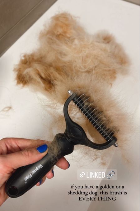 The BEST brush to help with dog shedding #dog #dogbrush #goldenretriever 

#LTKSeasonal #LTKFind #LTKunder50