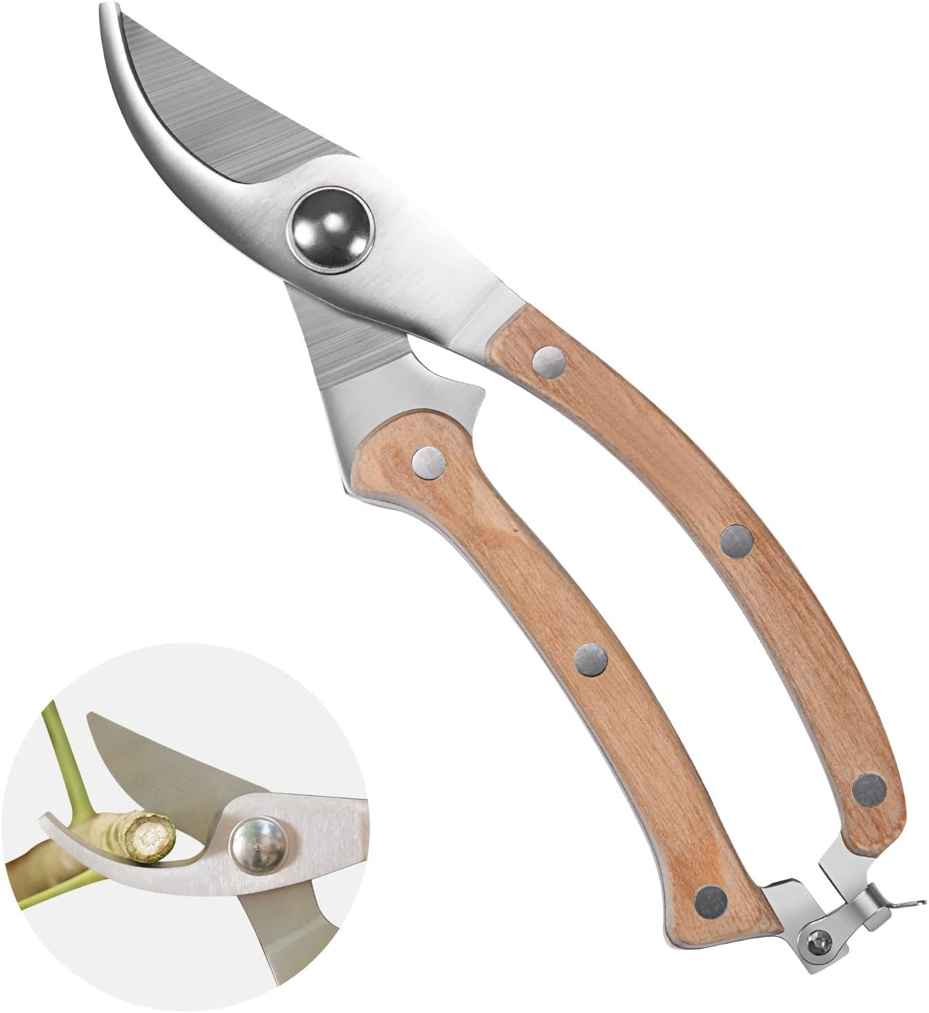LIFVCNT Pruners Wood Handle Garden Shear Kit, Plant Pruning Scissors Garden Cutter Flower Shears ... | Amazon (CA)