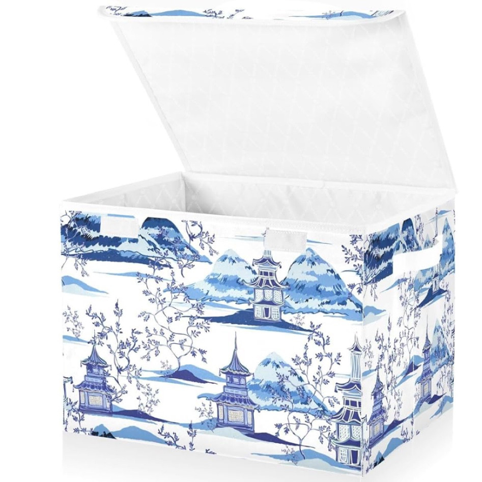 Black Friday special. Trying to decide how many of these collapsible blue and white chinoiserie storage boxes I should buy for Maine. Wouldn’t a row of shelves of them be fantastic? Or just one in a closet.. or for Christmas stuff etc? Or use it as a gift box and fill with something special!

#LTKGiftGuide #LTKCyberWeek #LTKHoliday