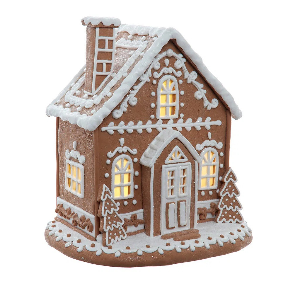 Kurt Adler Battery Operated 11.5-Inch Battery Operated Gingerbread House | Wayfair North America