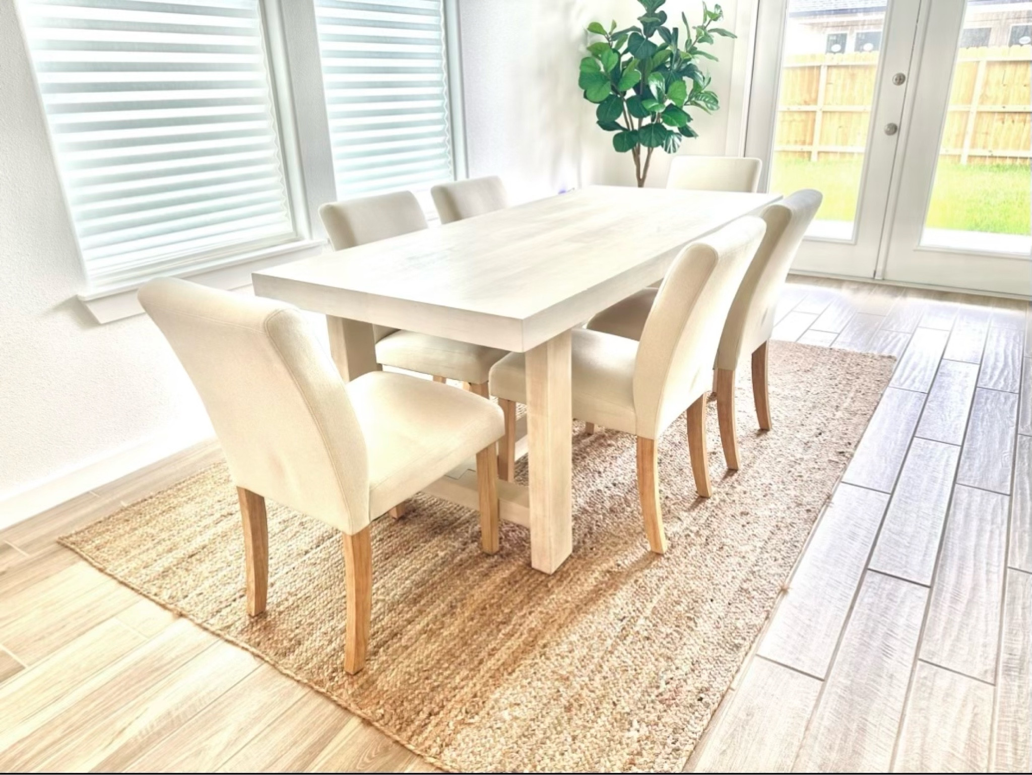 Love this dining room table 🤍

Reed dining table
Pottery barn home
Dining room
 Chair
Jute rug
Fig tree
Plant
Home finds
Target home

#LTKfindsunder100 #LTKhome