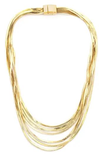 Panacea Layered Snake Chain Necklace in Gold at Nordstrom Rack | Nordstrom Rack