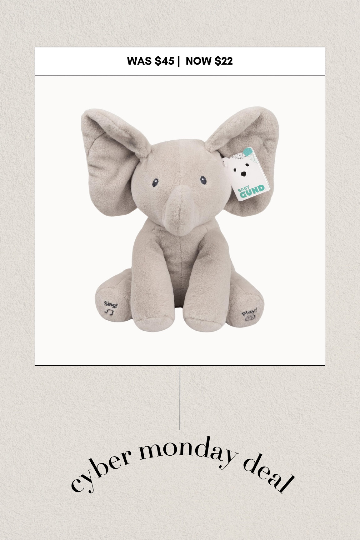 Cyber Monday peekaboo elephantt

#LTKGiftGuide #LTKCyberWeek #LTKBaby