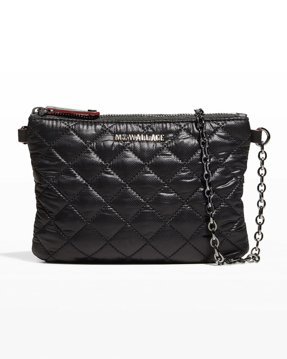 MZ WALLACE Ruby Quilted Nylon Zip Shoulder Bag | Neiman Marcus