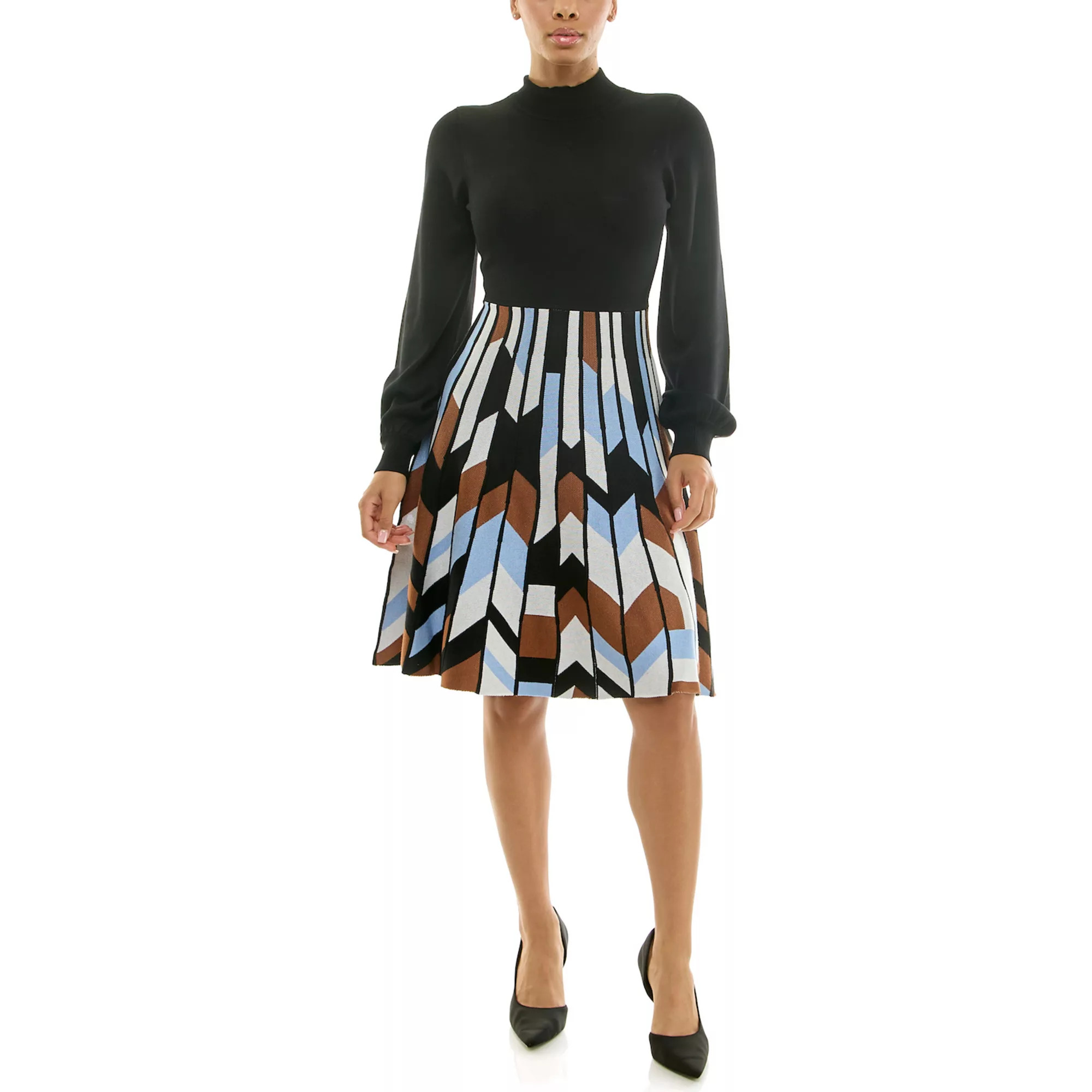 Women's Nina Leonard Mockneck Sweater Dress | Kohl's