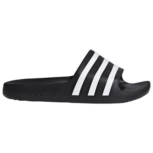 Boys adidas Adilette Aqua Slides - Preschool Shoes White/Black | Champs Sports