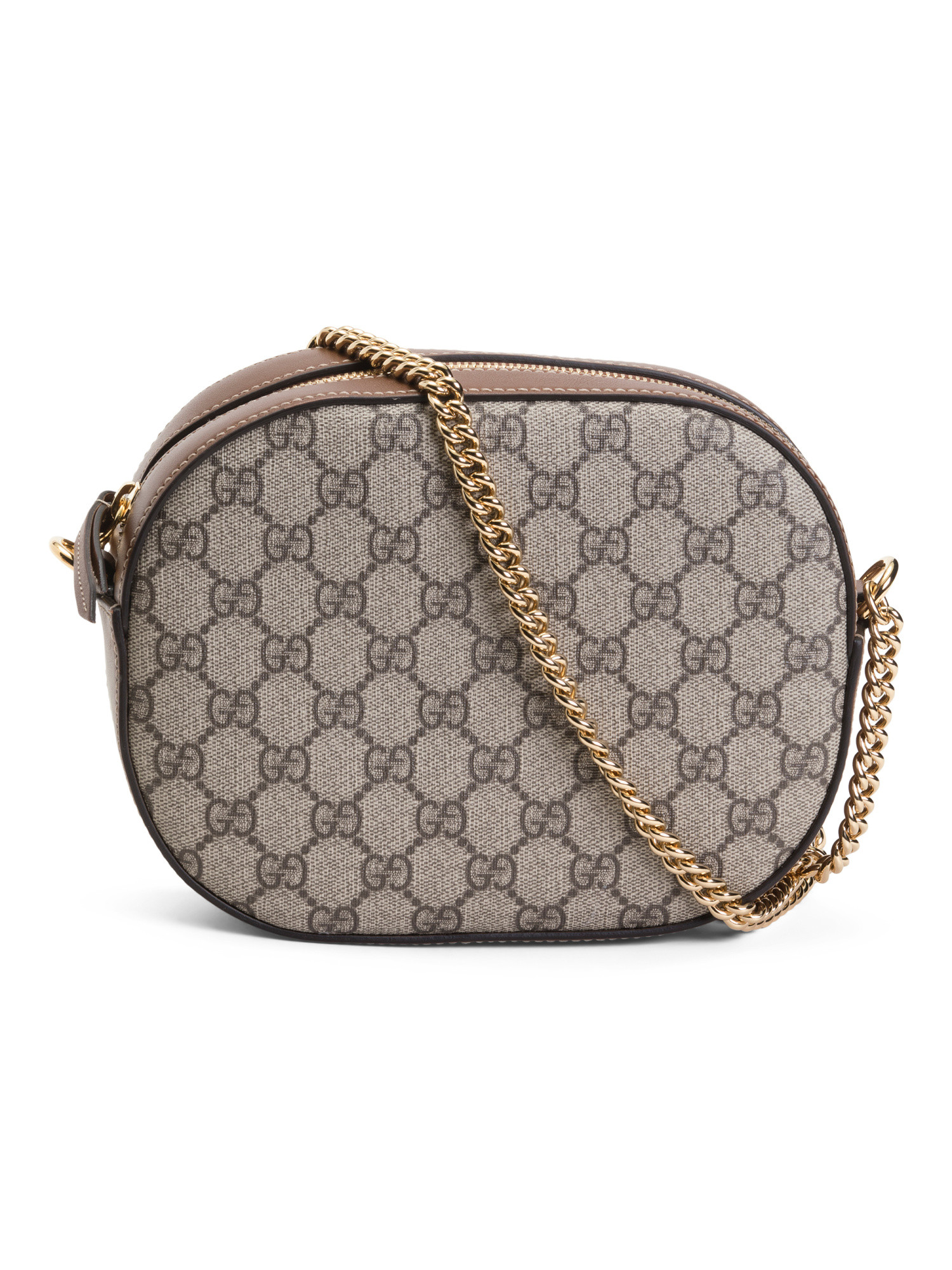 Made In Italy Supreme Canvas G G And Leather Mini Chain Shoulder Bag | TJ Maxx