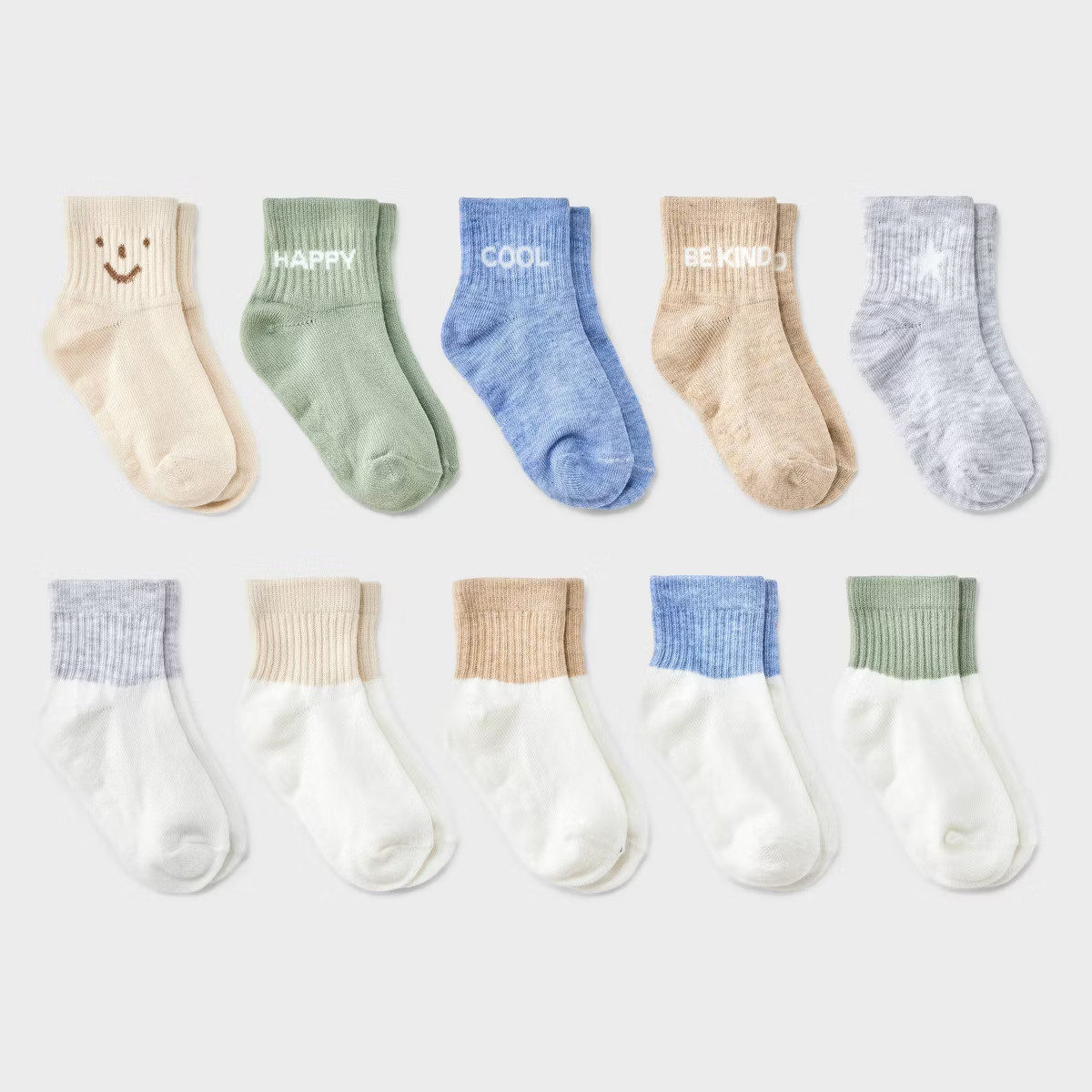 Toddler 10pk Low-Cut Socks - Cat & Jack™ | Target