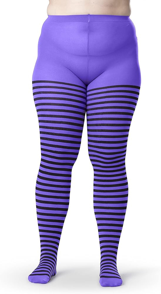 Silky Toes Women's Plus Size Opaque Microfiber Tights- 1 or 2 Pairs, Solid Colored | Amazon (US)