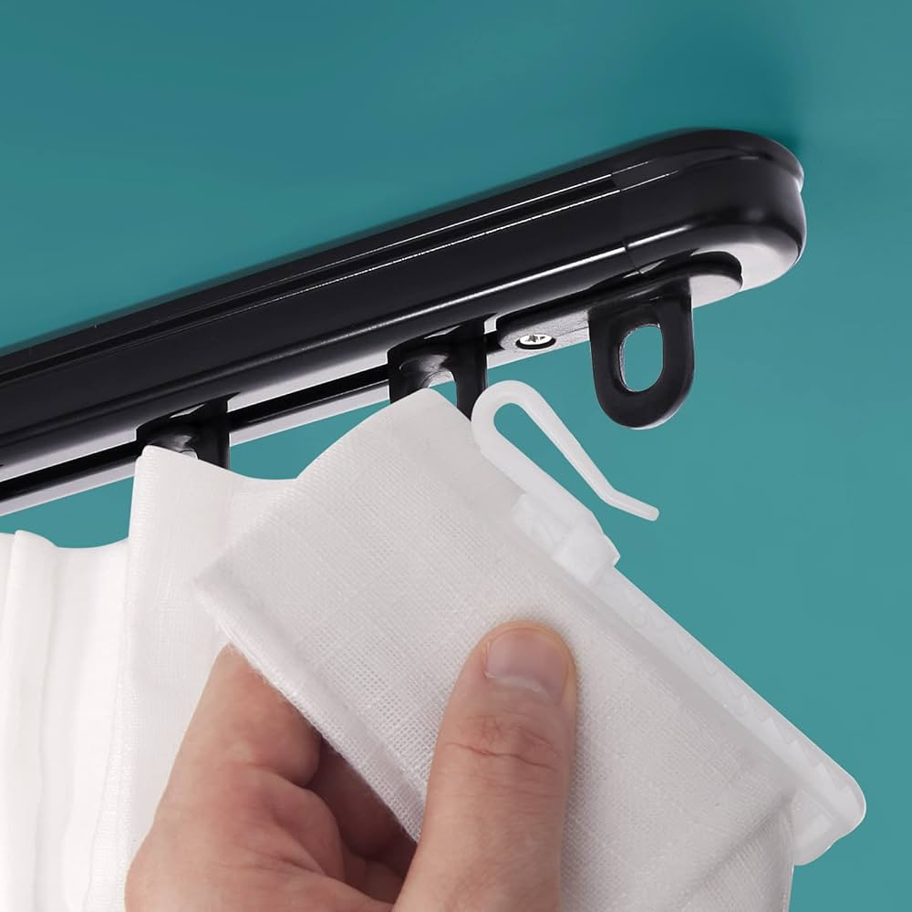 Retractable Ceiling Curtain Track, Measurement-Free Curtain Track 33.5''-59'',For Room Divider, S... | Amazon (US)