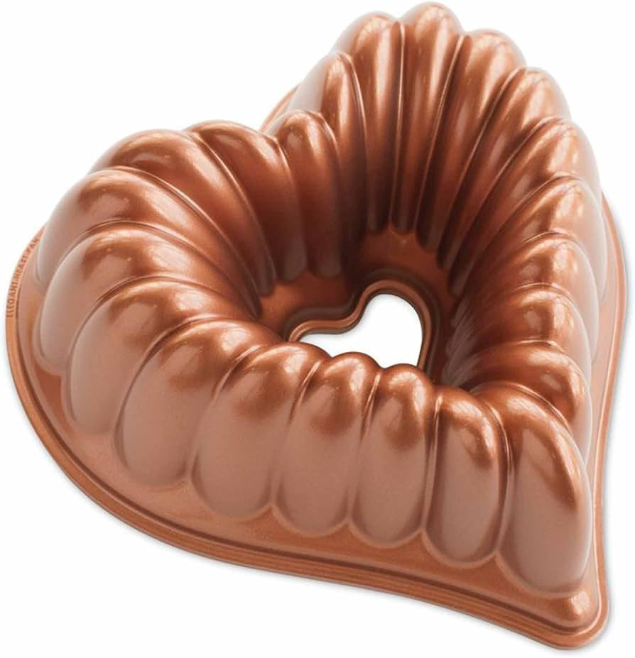 Nordic Ware Platinum Collection Cast Aluminum Fancy Heart Pan | Amazon (US)