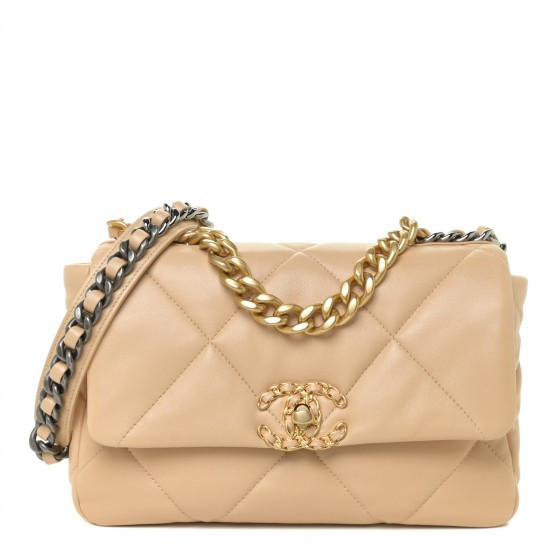 CHANEL

Lambskin Quilted Medium Chanel 19 Flap Beige | Fashionphile