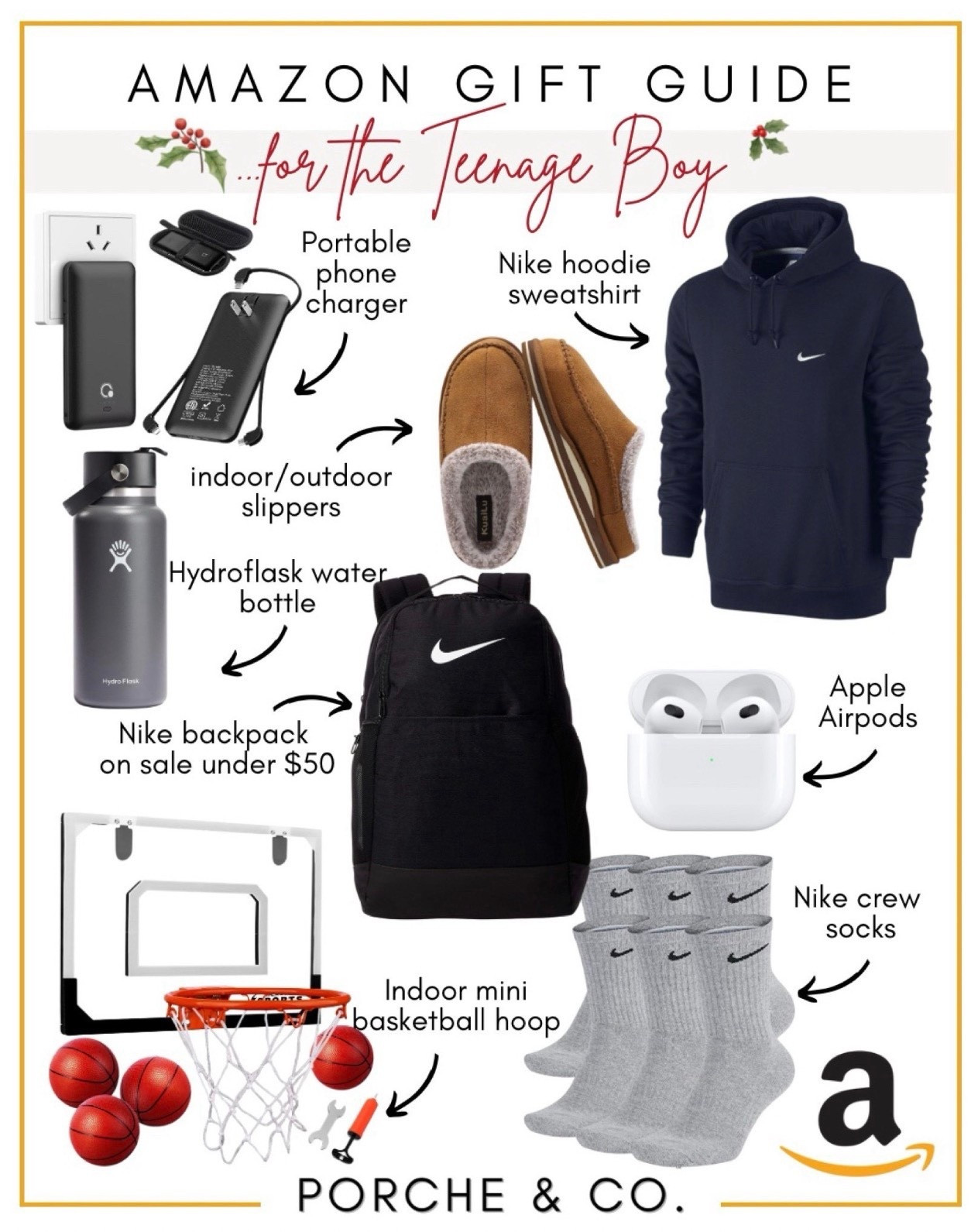 Teen boys can be the hardest to shop for… but not this year 🎁🔥 This Amazon Gift Guide is packed with cool, practical, and always-used gifts they’ll actually get excited about.
Sports, school, tech, and everyday must-haves — all in one easy roundup! 💯💙

🎁 WHAT’S INCLUDED:
• Portable phone charger
• Nike hoodie sweatshirt
• Indoor/outdoor slippers
• Hydro Flask water bottle
• Nike backpack (under $50!)
• Apple AirPods
• Indoor mini basketball hoop
• Nike crew socks

#AmazonGiftGuide #GiftsForTeenBoys #TeenageBoyGifts #TeenBoyGiftGuide #PortableCharger #NikeHoodie #IndoorOutdoorSlippers #HydroFlask #NikeBackpack #AppleAirPods #MiniBasketballHoop #NikeCrewSocks #AmazonFinds #KidsGiftGuide #HolidayGiftGuide #LTKGiftGuide #LTKHoliday #PorcheAndCo


#LTKHoliday #LTKGiftGuide #LTKSeasonal
