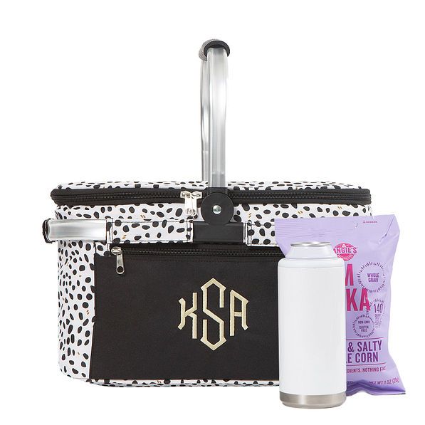 Monogrammed Insulated Picnic Basket | Marleylilly
