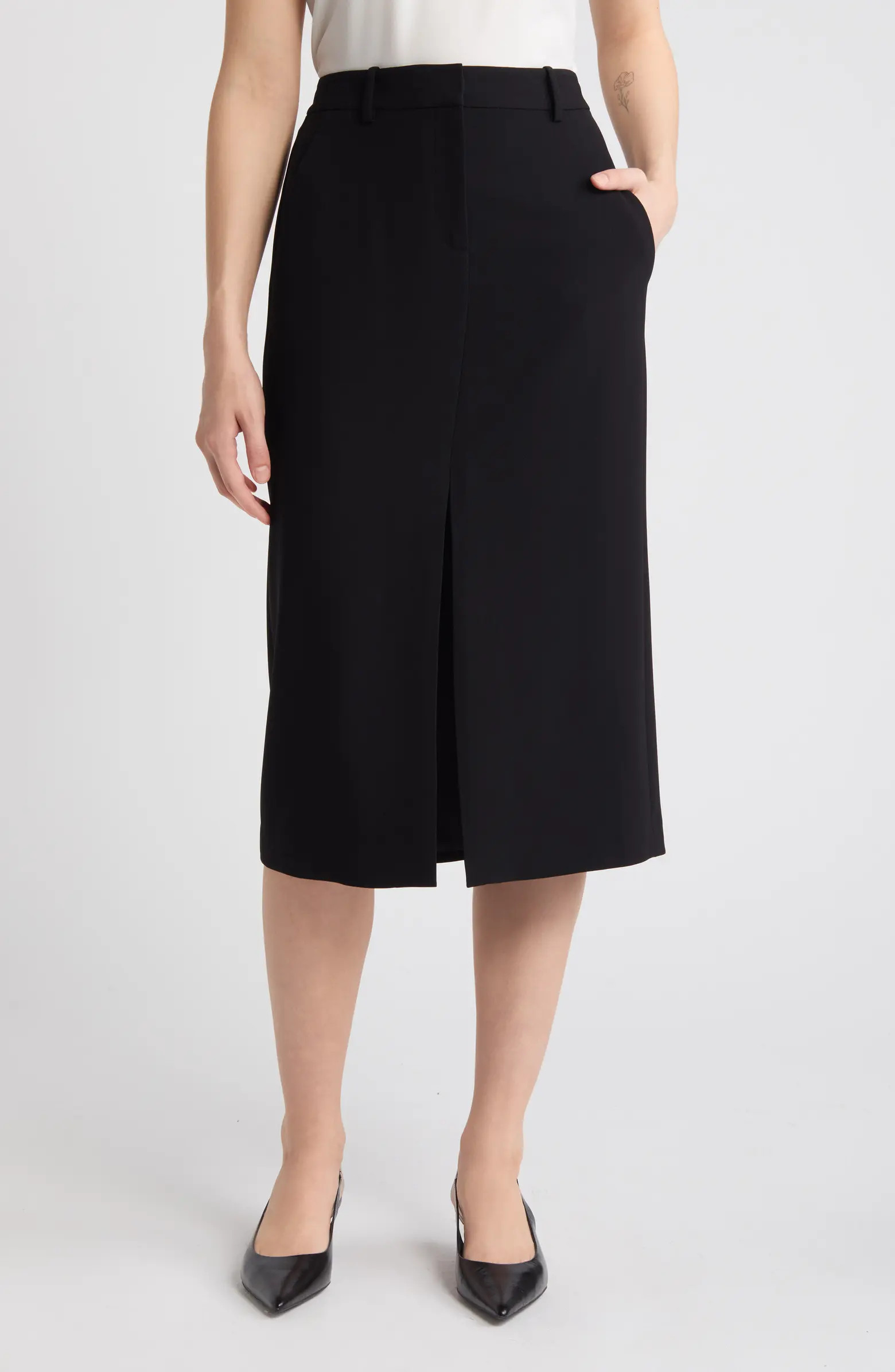 Theory Front Slit Pencil Skirt | Nordstrom | Nordstrom