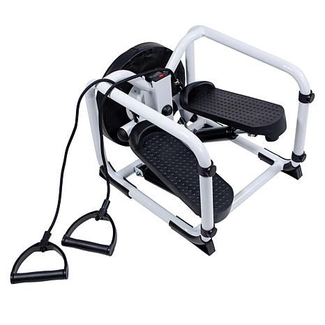 HomeTrack Mini Stepper Twist Stool with Resistance Band - 20293425 | HSN | HSN