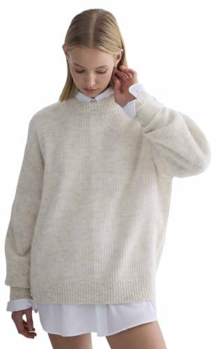 Everlane Women's Everlane The Cocoon Crew in Alpaca | Amazon (US)