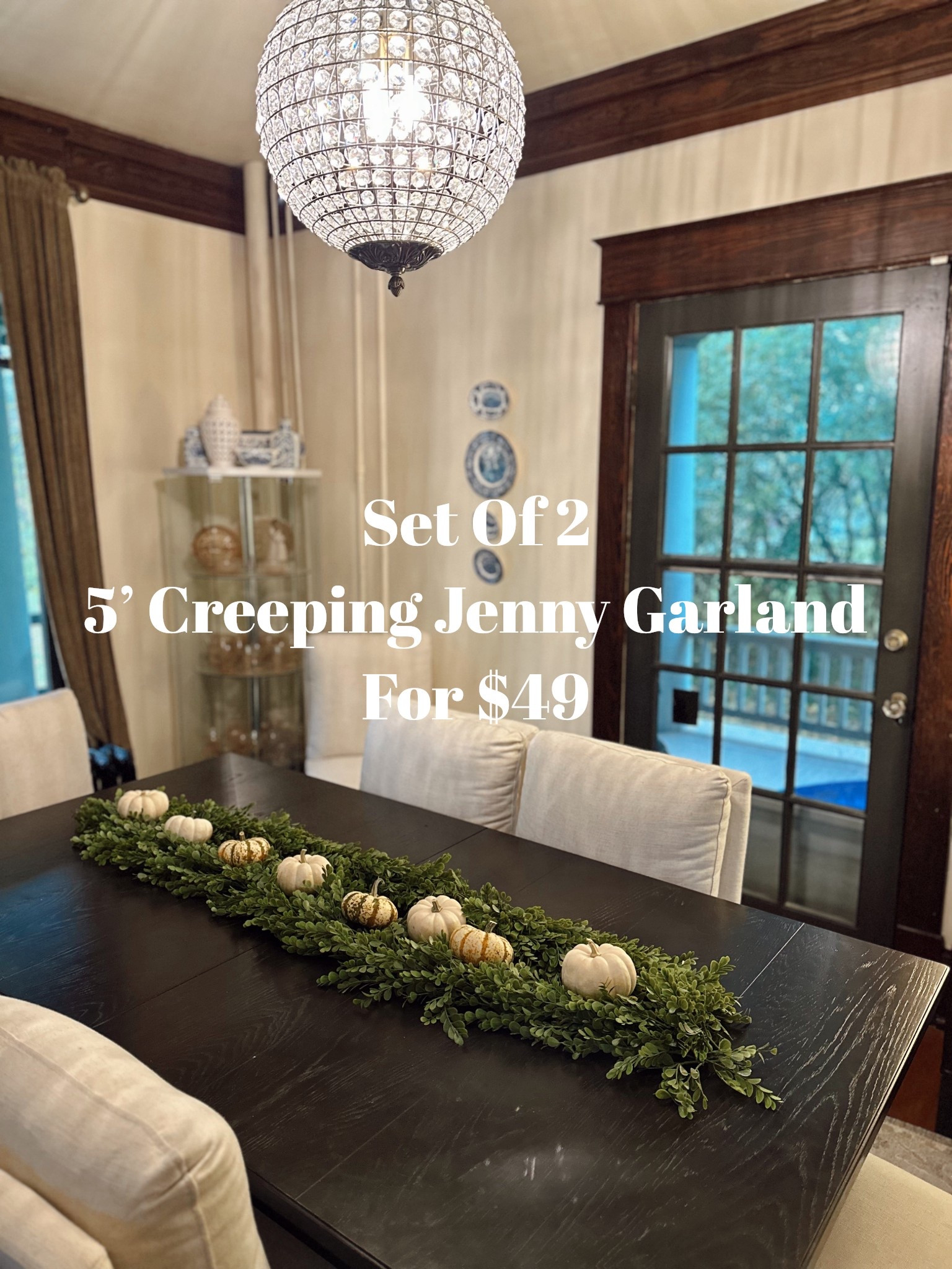 This is a year round garland set! Divide them up to go across a mantle, swag around a mirror, wrap as a filler around your potted plants, or lay them out and add seasonal decor!
