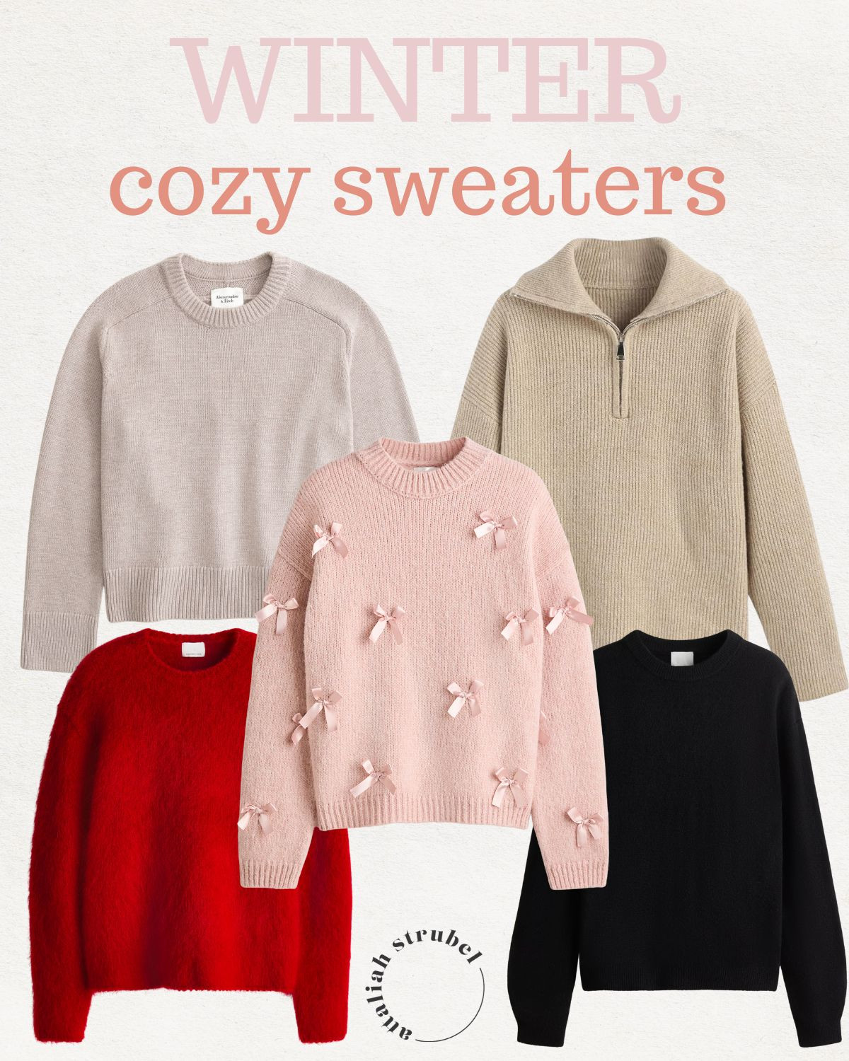 Cozy sweaters for winter. The bow sweater would be so cute for the holidays! 

 #LTKGiftGuide #LTKootd #LTKSeasonal
