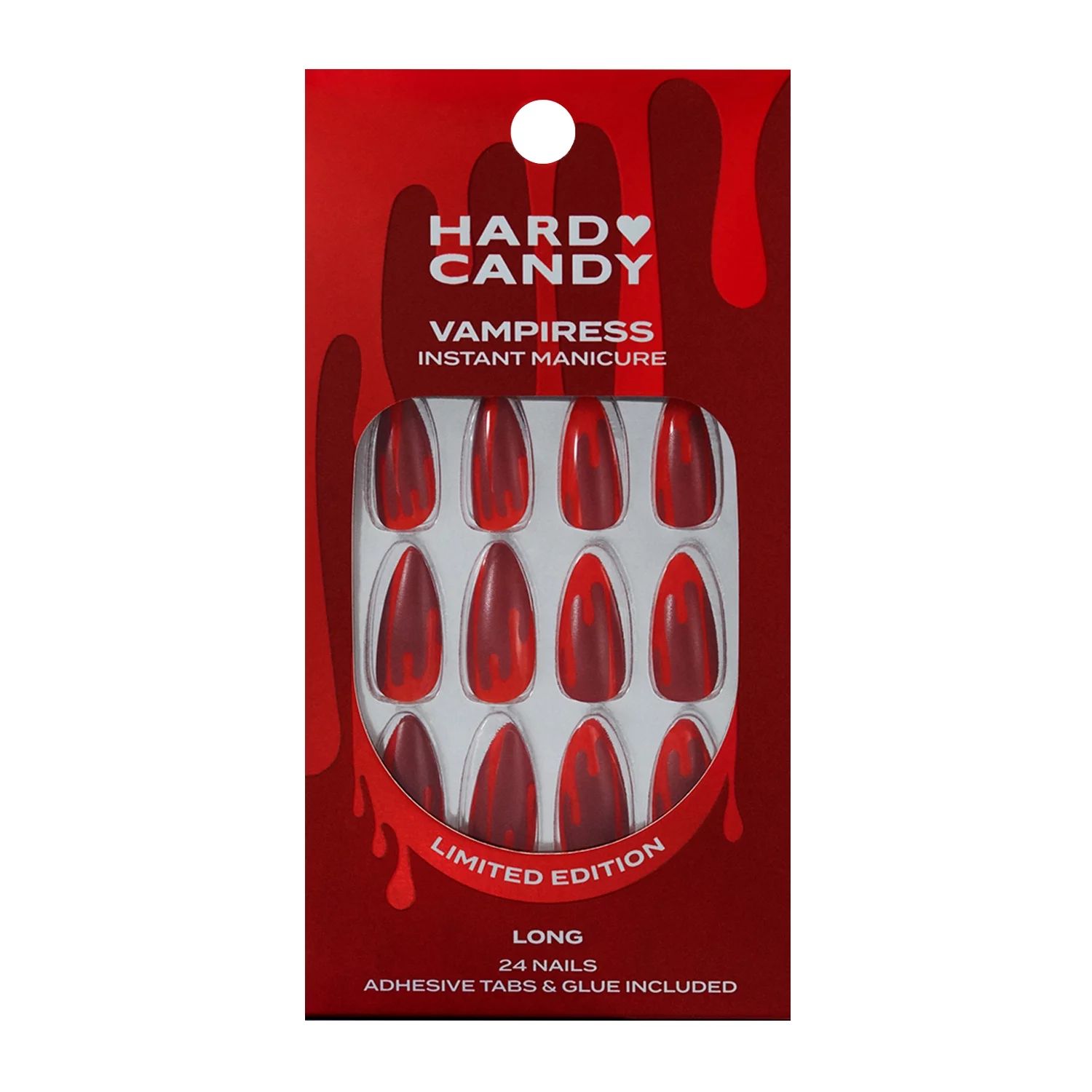 Hard Candy Artificial Nails, Vampiress, 24 count, Long | Walmart (US)