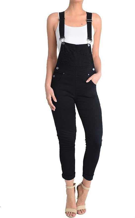 Twiin Sisters Women's Casual Solid Color Slim Fitted Comfy Stretchy Cotton Skinny Jumpsuit Overal... | Amazon (US)