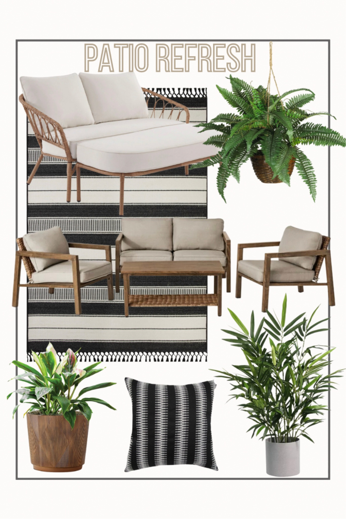 Walmart patio refresh 
Patio finds 


#LTKunder100 #LTKSeasonal #LTKhome