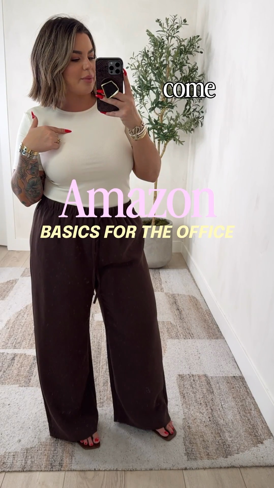 Basics for the office you can’t beat the price for 3 tops that are really nice material. 

Tops L 
Pants XL reg length for oversized fit. L also fits me well in these pants but just not as oversized. Pants don’t wrinkle either which is so nice !

Follow my shop @shaynaslife on the @shop.LTK app to shop this post and get my exclusive app-only content!

#liketkit 
@shop.ltk
https://liketk.it/6lPRf