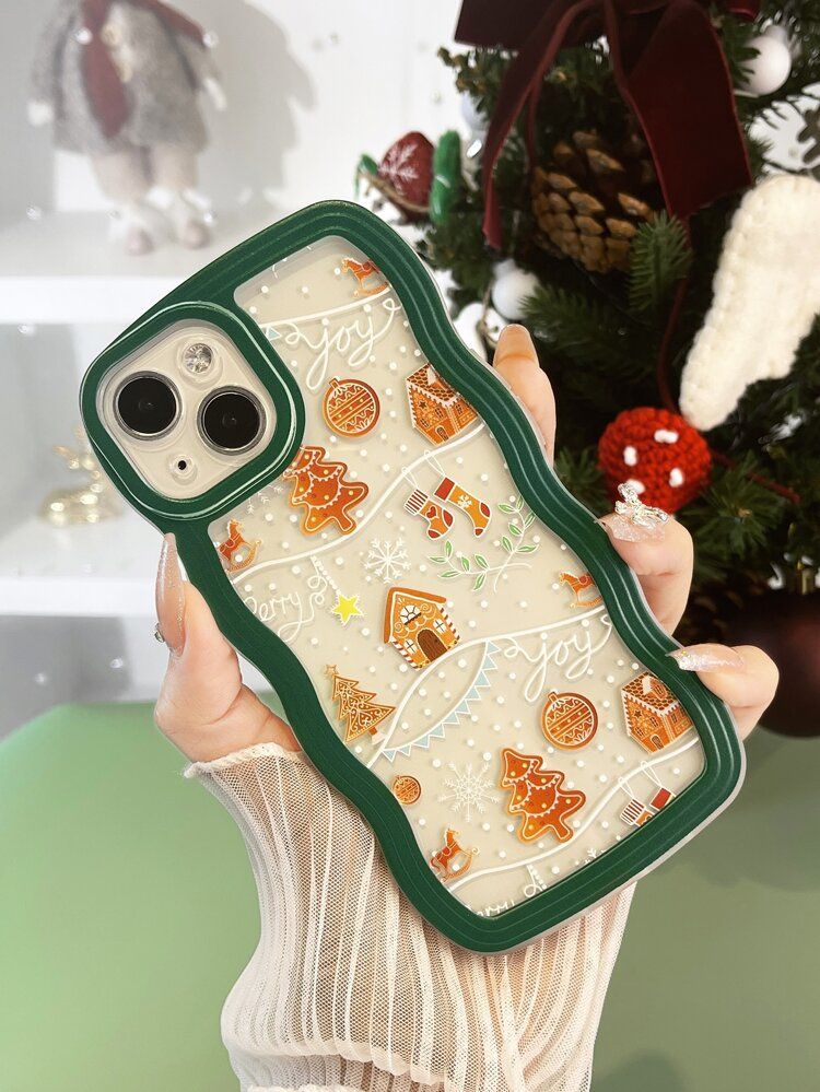 Christmas Tree Pattern Phone Case | SHEIN