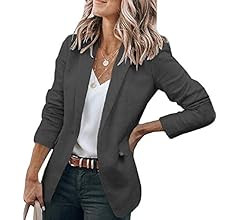 Cicy Bell Womens Casual Blazers Open Front Long Sleeve Work Office Jackets Blazer | Amazon (US)