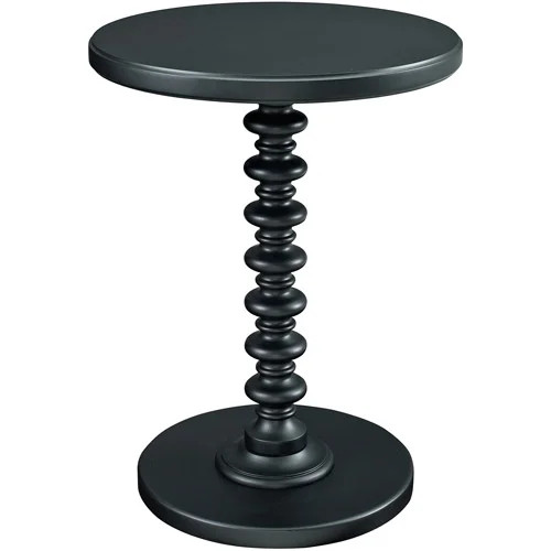 Spectrum Round Spindle Accent Side Table, Black - Walmart.com | Walmart (US)