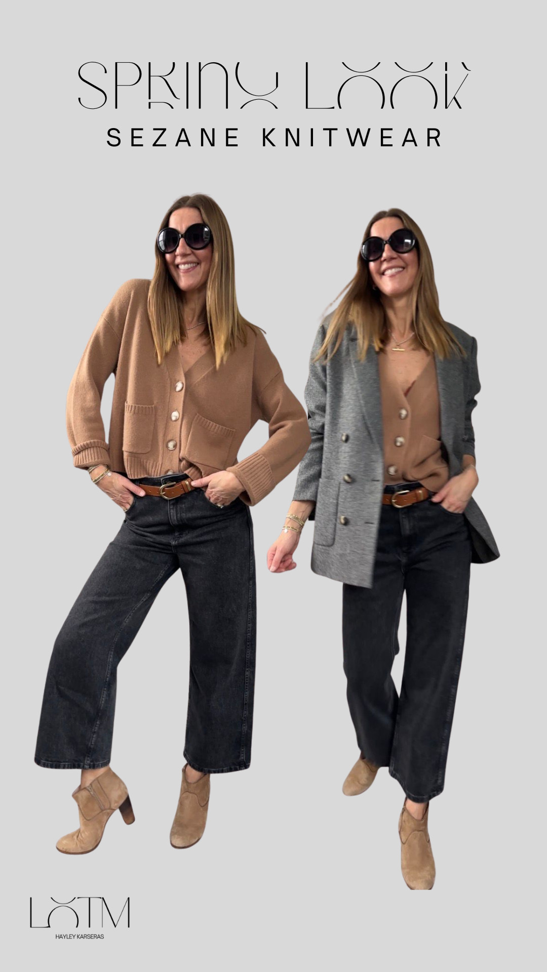 Love this look for trasitioning into spring! camel and grey will always be a great combo!!  

 #LTKFashionMonth #LTKspringtrends 

#LTKstyletip