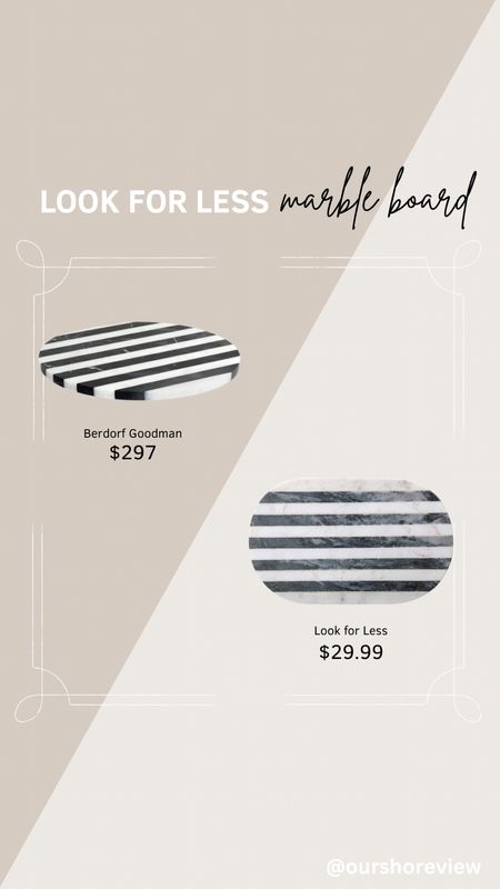 Beautiful black and white striped marble serving board. The price is so good! Would make a beautiful gift for someone who loves to entertain. Or would make a great piece for kitchen styling! 

#LTKSaleAlert #LTKGiftGuide #LTKHome