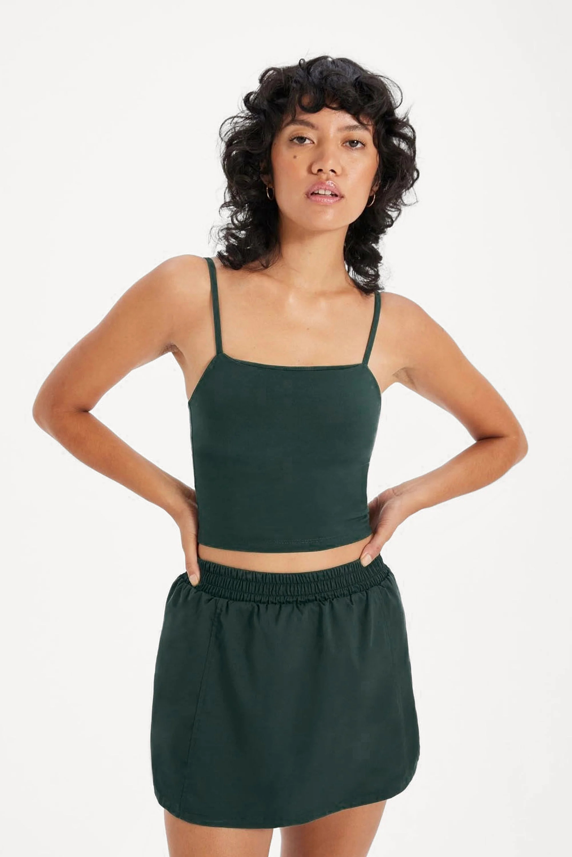 Moss Devon Compressive Cami | Girlfriend Collective